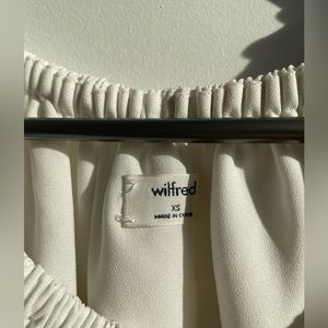 ARITZIA WILFRED White Promener off the shoulder blouse Size XS